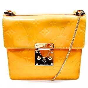 Louis Vuitton Vernis Monogram Shoulder Bag Amber